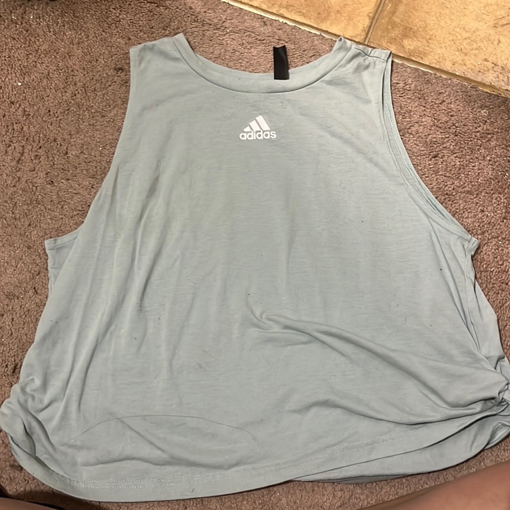 Blue Adidas top